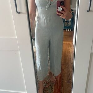 Show me your mumu light Jean jumpsuit